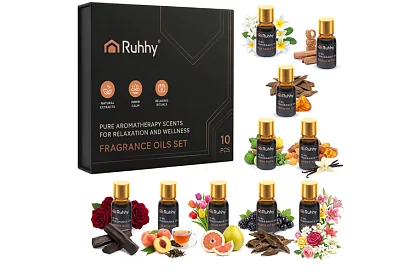 Sada esenciálnych olejov, 10 vôní – 10 ks po 10 ml