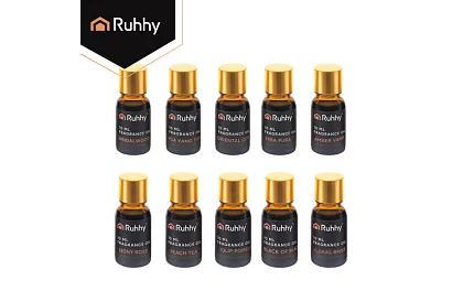 Sada esenciálnych olejov, 10 vôní – 10 ks po 10 ml