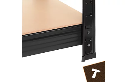 Skladový kovový regál – 5 políc – 180×90×40 cm – nosnosť 1000 kg