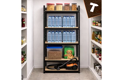 Skladový kovový regál – 5 políc – 180×90×40 cm – nosnosť 1000 kg