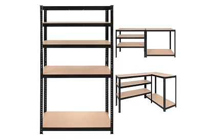 Skladový kovový regál – 5 políc – 180×90×40 cm – nosnosť 1000 kg