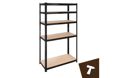 Skladový kovový regál – 5 políc – 180×90×40 cm – nosnosť 1000 kg