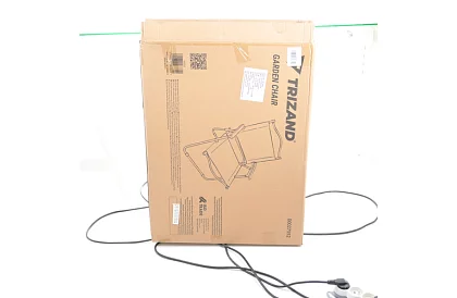 Záhradné skladacie kreslo čierne – nosnosť 120 kg