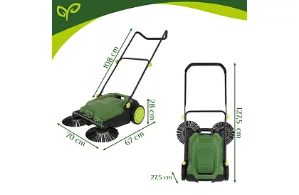 Ruční zametací stroj Nexo 2100 m2/h - 680 mm, 24 litrov