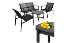 Záhradný nábytok MORENO – stôl + 2 stoličky + pohovka