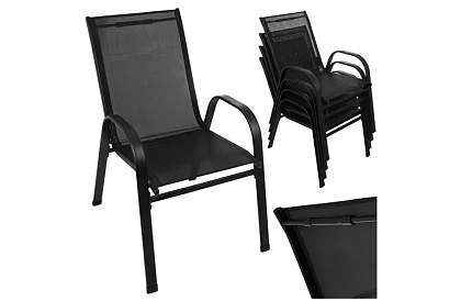 Sada záhradných stoličiek – 4 stoličky na terasu, balkón, záhradu