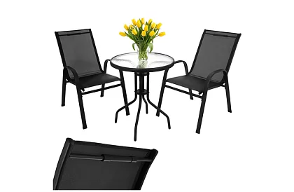 Sada záhradného nábytku – stôl + 2 stoličky