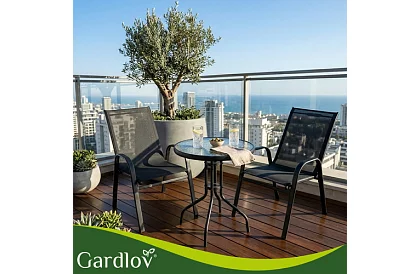 Sada záhradného nábytku – stôl + 2 stoličky