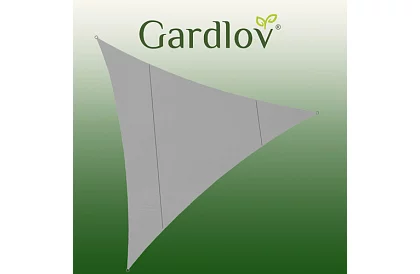 Stínící slnečná plachta trojuholník 4 × 4 × 4 m – šedá