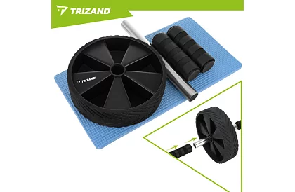 Kolečko na cvičenie brušných svalov + podložka pod kolená