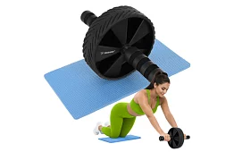 Kolečko na cvičenie brušných svalov + podložka pod kolená