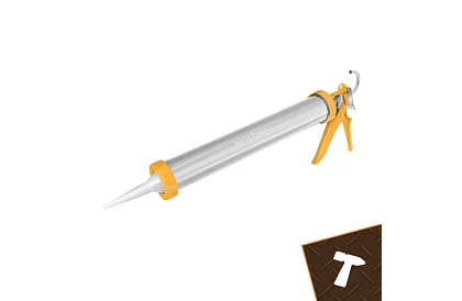 Vytláčacia pištoľ na tmel 600 ml + 5 trysiek + 5 špachtlí