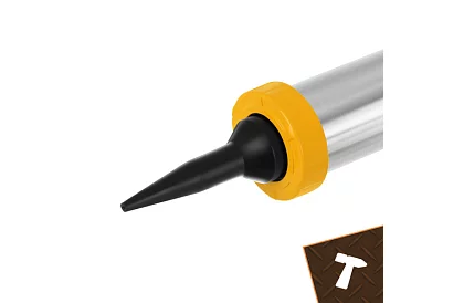 Vytláčacia pištoľ na tmel 600 ml + 5 trysiek + 5 špachtlí