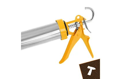 Vytláčacia pištoľ na tmel 600 ml + 5 trysiek + 5 špachtlí