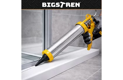 Vytláčacia pištoľ na tmel 600 ml + 5 trysiek + 5 špachtlí