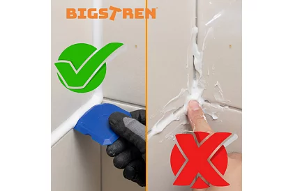 Vytláčacia pištoľ na tmel 600 ml + 5 trysiek + 5 špachtlí