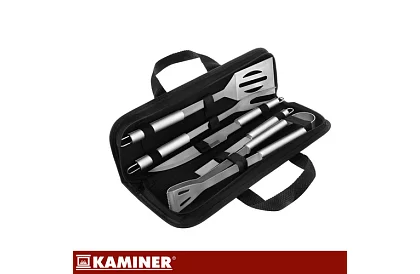 Grilovacie náradie z nehrdzavejúcej ocele - 5-dielna sada