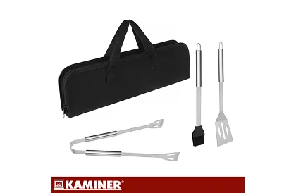 Grilovacie náradie z nehrdzavejúcej ocele - 3-dielna sada