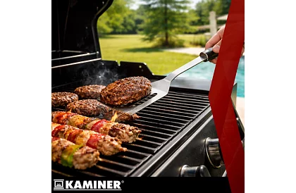 Grilovacie náradie z nehrdzavejúcej ocele - 3-dielna sada