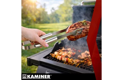 Grilovacie náradie z nehrdzavejúcej ocele - 3-dielna sada