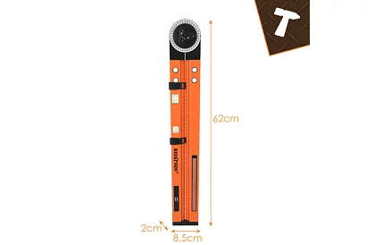 Nastaviteľný tesársky uhloomer s vodováhou