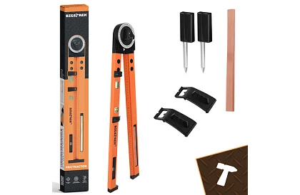 Nastaviteľný tesársky uhloomer s vodováhou