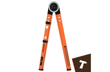 Nastaviteľný tesársky uhloomer s vodováhou