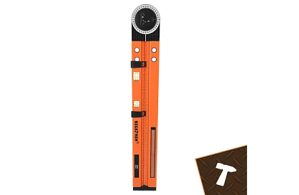 Nastaviteľný tesársky uhloomer s vodováhou