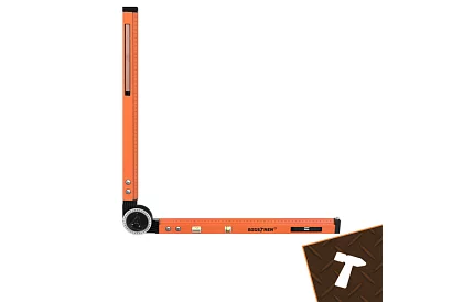 Nastaviteľný tesársky uhloomer s vodováhou