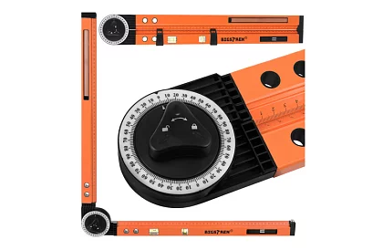 Nastaviteľný tesársky uhloomer s vodováhou