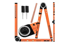 Nastaviteľný tesársky uhloomer s vodováhou