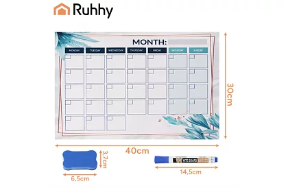 Magnetický plánovač na chladničku 30 × 40 cm