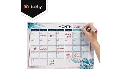 Magnetický plánovač na chladničku 30 × 40 cm