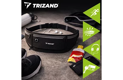 Bežecká športová ľadvinka TRIZAND – čierna