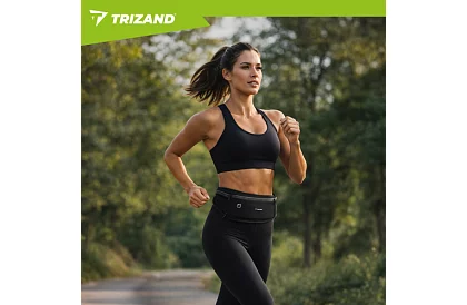 Bežecká športová ľadvinka TRIZAND – čierna