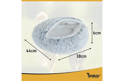 Chlpatý pelíšok so strieškou 44 × 38 cm