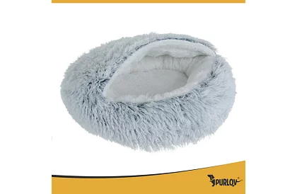 Chlpatý pelíšok so strieškou 44 × 38 cm