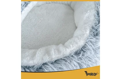 Chlpatý pelíšok so strieškou 44 × 38 cm