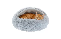 Chlpatý pelíšok so strieškou 44 × 38 cm