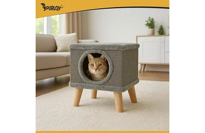 Škrabadlo a pelíšek pre mačky 38 × 32 × 32 cm