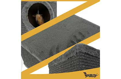 Škrabadlo a pelíšek pre mačky 38 × 32 × 32 cm