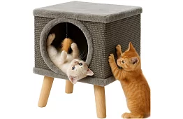 Škrabadlo a pelíšek pre mačky 38 × 32 × 32 cm