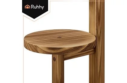 Elegantný drevený stojan na kvety 86 × 33 cm