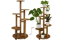 Elegantný drevený stojan na kvety 86 × 33 cm