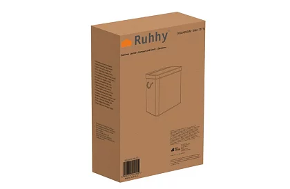 Bambusový kôš na prádlo – dvojkomorový 100 L