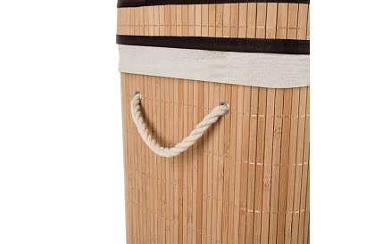 Bambusový kôš na prádlo – dvojkomorový 100 L