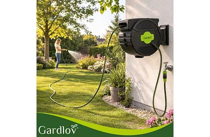 Nástenný naviják na hadicu – automatický bubon s hadicou 20 m