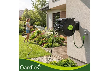 Nástenný naviják na hadicu – automatický bubon s hadicou 20 m