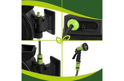 Nástenný naviják na hadicu – automatický bubon s hadicou 20 m