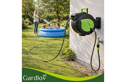 Nástenný naviják na hadicu – automatický bubon s hadicou 30 m